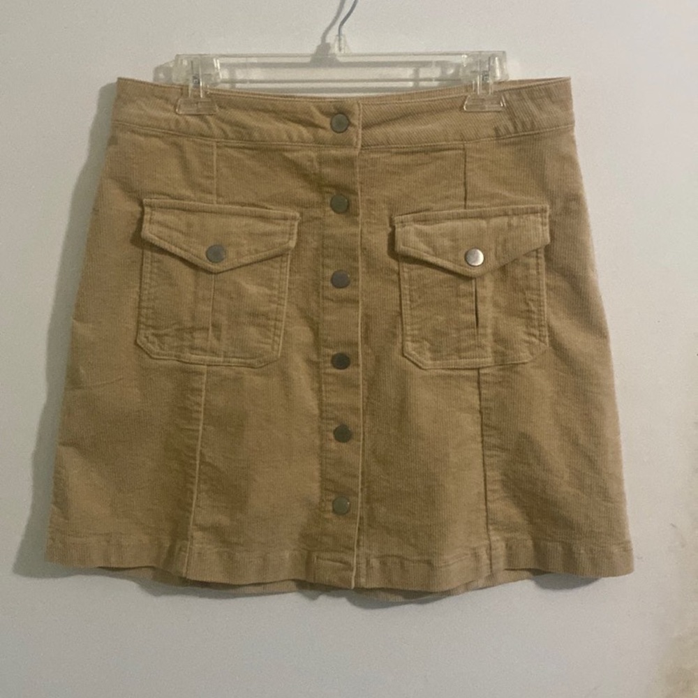 Cato size 10 Beige Corduroy Skirt